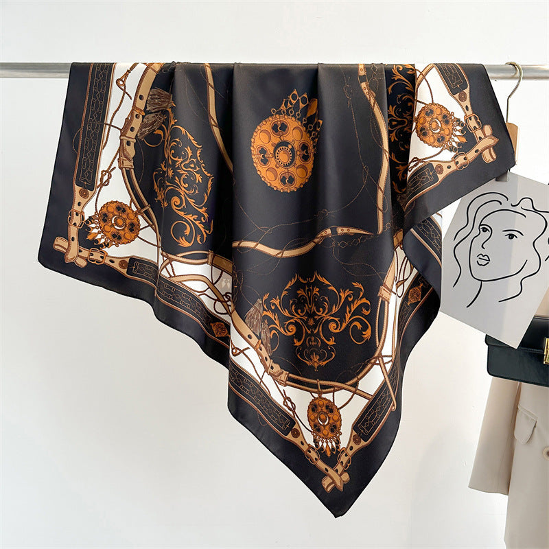 Foulard "Échos Baroques" en soie