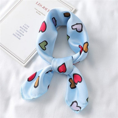 Foulard "Cœur Bohème" en Soie