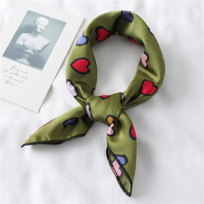 Foulard "Cœur Bohème" en Soie
