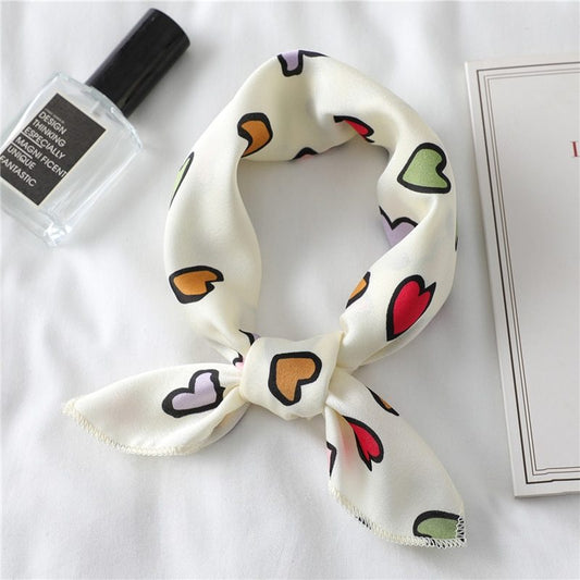 Foulard "Cœur Bohème" en Soie