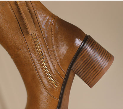 Bottines en cuir