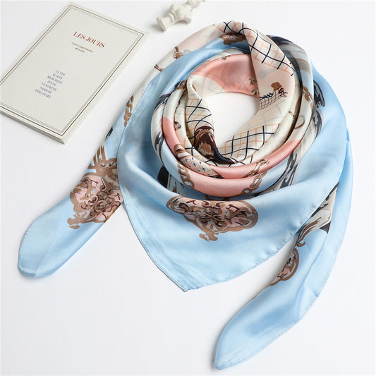 Foulard "Héritage Équestre" en Soie
