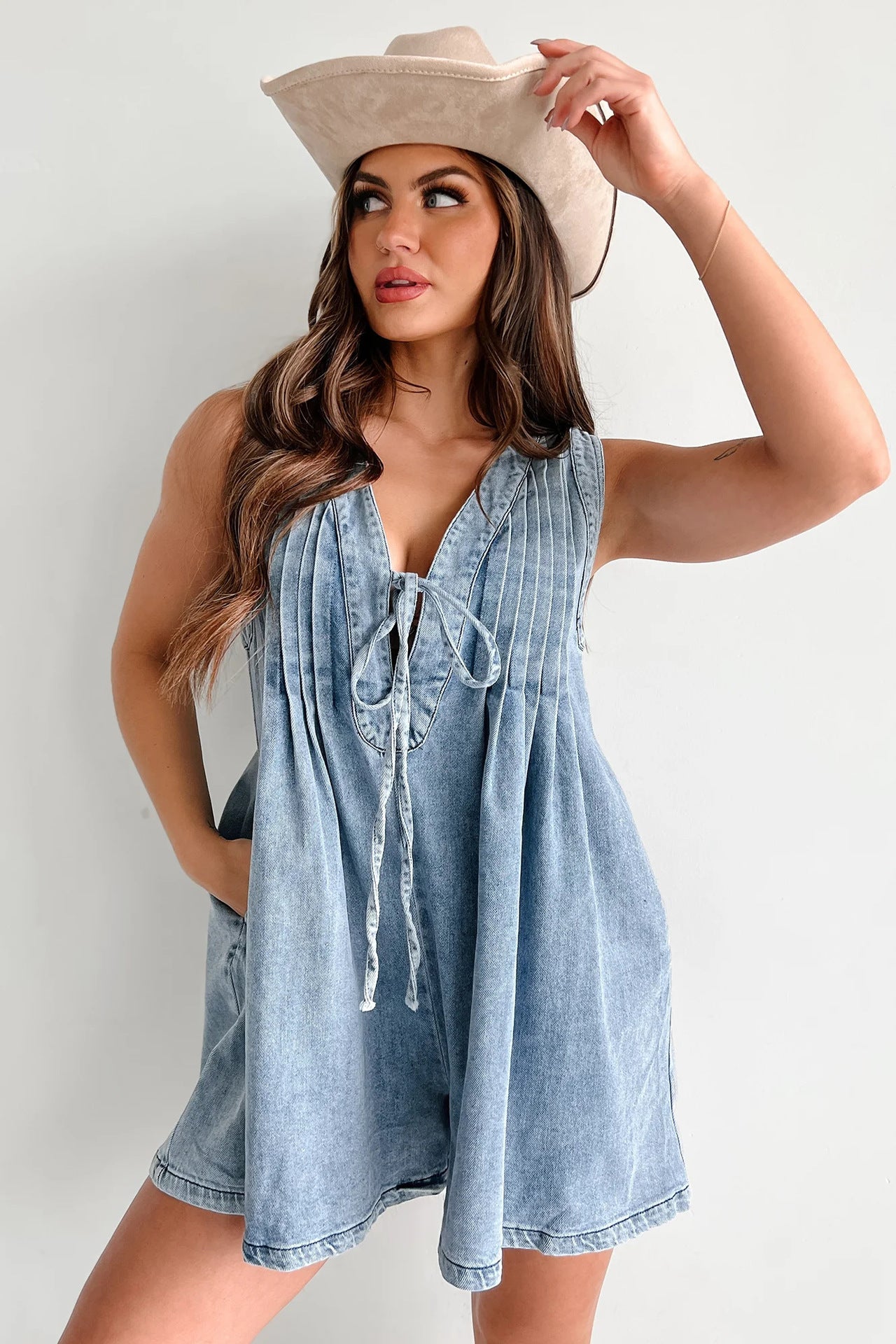 Combishort en Jean "Summer Chill" - Style Décontracté Chic