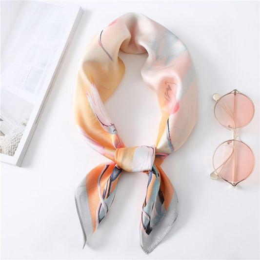 Foulard "Éclat Floral" en Soie
