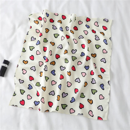 Foulard "Cœur Bohème" en Soie