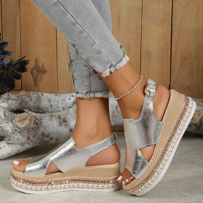 Sandales Brillantes Élégance d’Été – Confort & Style en Toute Légèreté