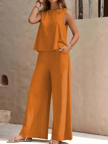 Silhouette Libre – Ensemble Décontracté 2 Pièces Femme