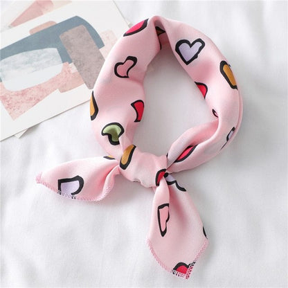 Foulard "Cœur Bohème" en Soie
