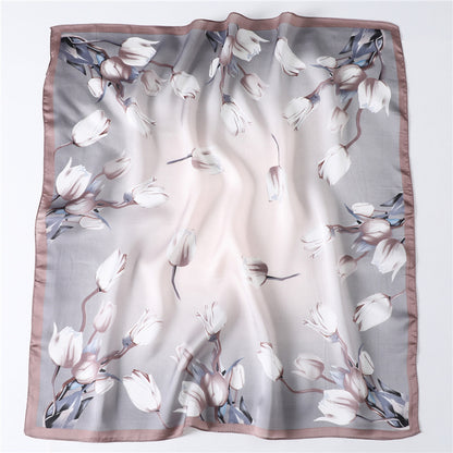 Foulard "Éclat Floral" en Soie