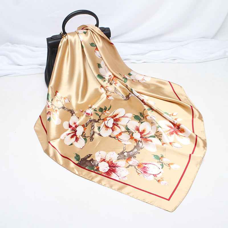 Foulard "Élégance Florale" en Soie