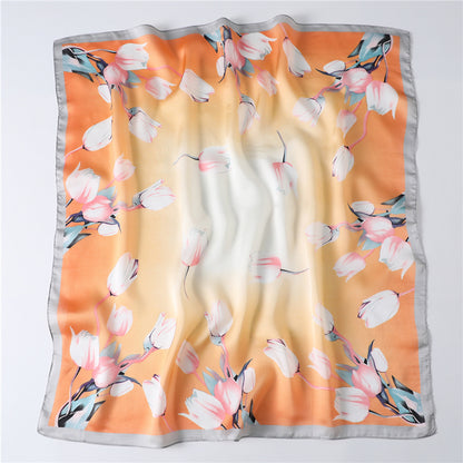 Foulard "Éclat Floral" en Soie