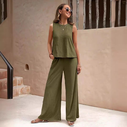 Silhouette Libre – Ensemble Décontracté 2 Pièces Femme