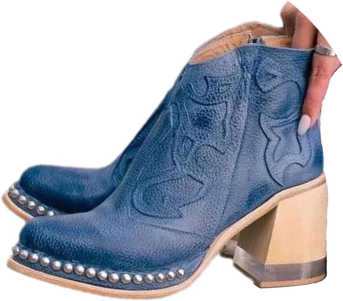 Tanus Spirit – Bottines Sculptées à Talon Carré & Charme Sauvage