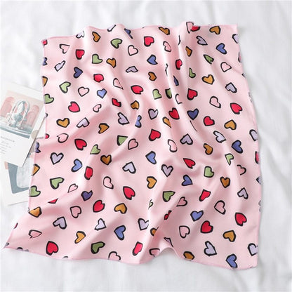 Foulard "Cœur Bohème" en Soie