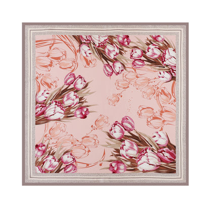 Foulard "Éclat Fleuri" en Soie