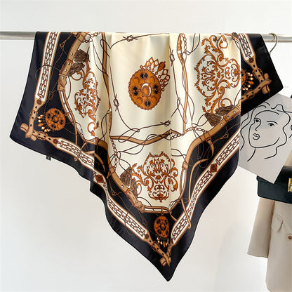 Foulard "Échos Baroques" en soie