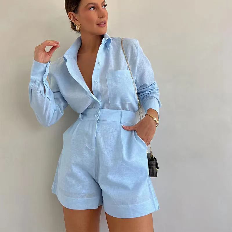 Style Épuré – Chemise Oversize & Short Structuré