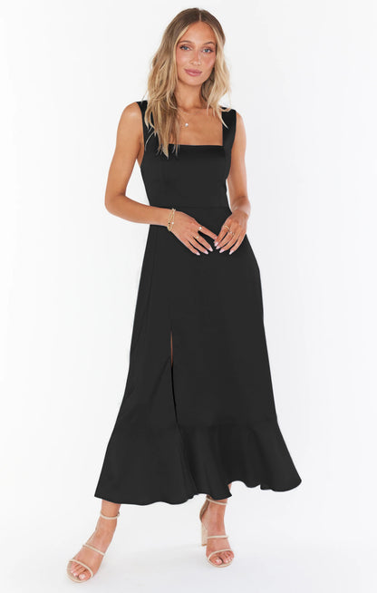 Esprit Sauvage – Robe Bohème Fendue à Bretelles