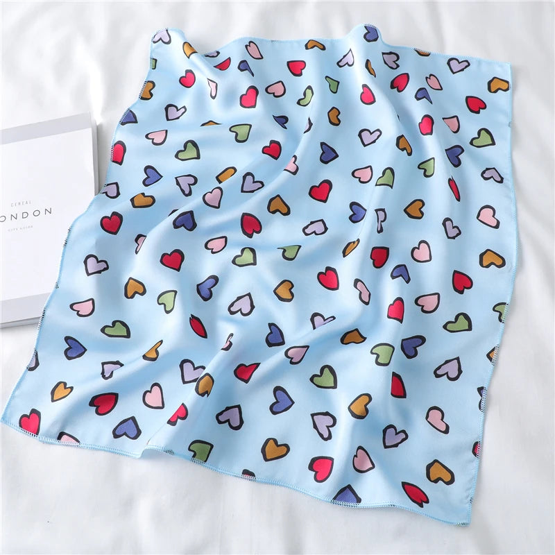 Foulard "Cœur Bohème" en Soie