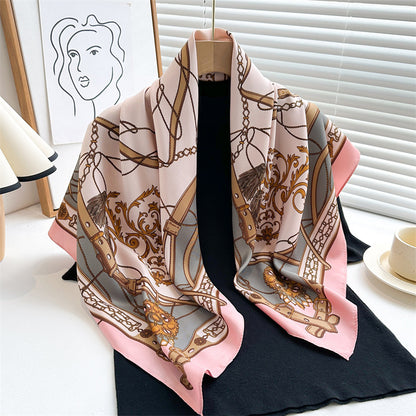 Foulard "Échos Baroques" en soie