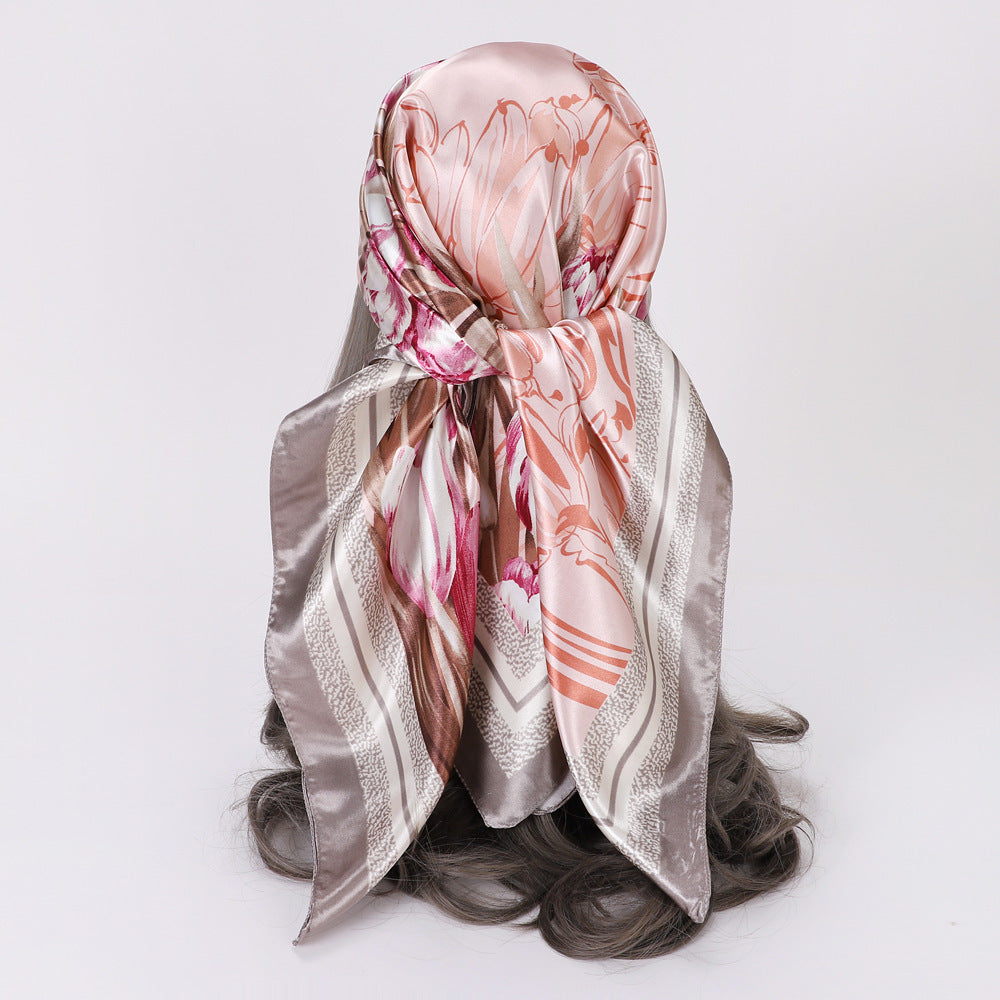 Foulard "Éclat Fleuri" en Soie
