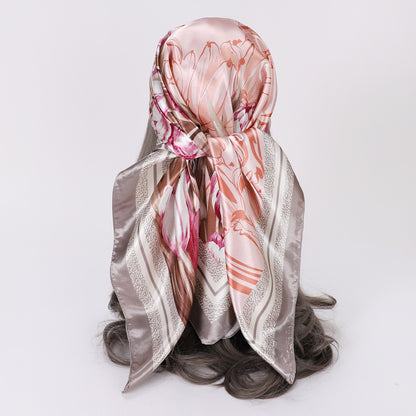 Foulard "Éclat Fleuri" en Soie