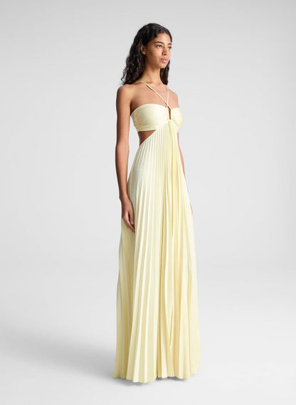 Robe Longue Plissée Sublimée