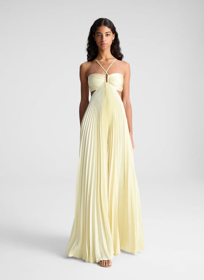 Robe Longue Plissée Sublimée