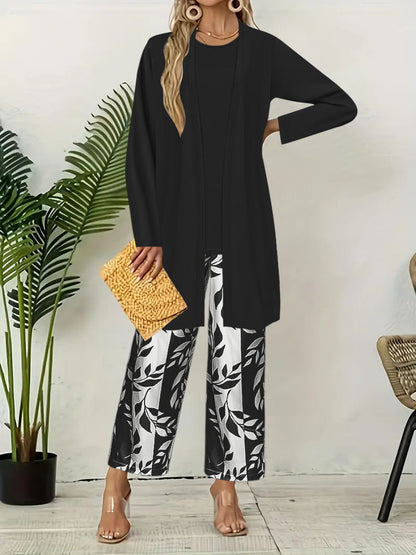 Ensemble Trois Pièces Casual Chic