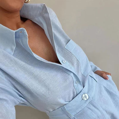 Style Épuré – Chemise Oversize & Short Structuré