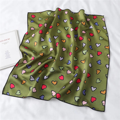 Foulard "Cœur Bohème" en Soie