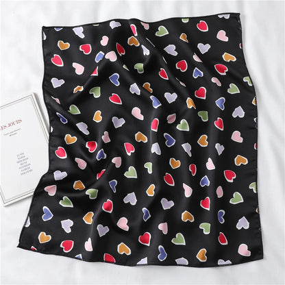 Foulard "Cœur Bohème" en Soie