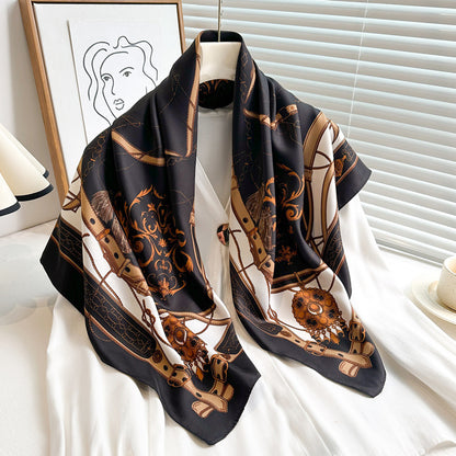 Foulard "Échos Baroques" en soie